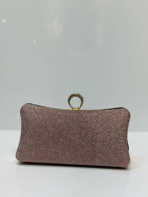 Luxury Shimmer Textured Clutch Bag for Women - Elegant Party & Evening Purse