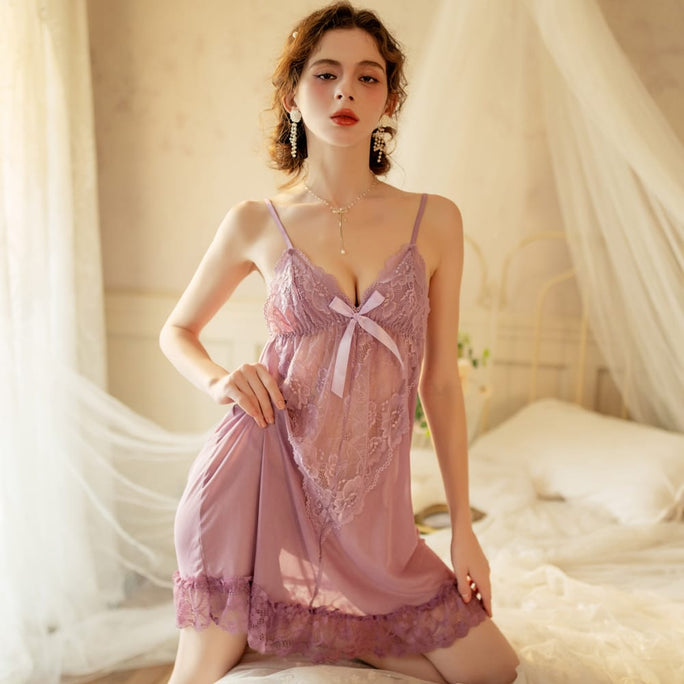 Sajiero Babydoll Lingerie  -  Amoura Mist