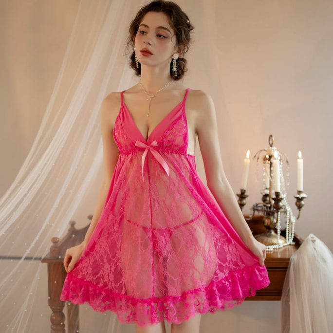 Sajiero Babydoll Lingerie  - Velure Charm