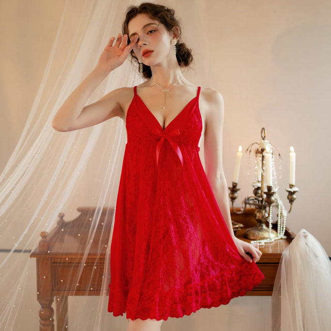 Sajiero Babydoll Lingerie  - Velure Charm
