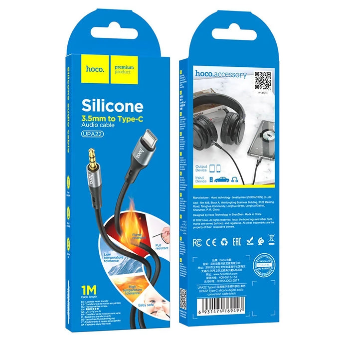 HOCO UPA22 Type-C to 3.5mm Silicone Audio Cable 1M
