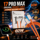 60W USB-C to USB-C Fast Charging Cable 17 Pro Max