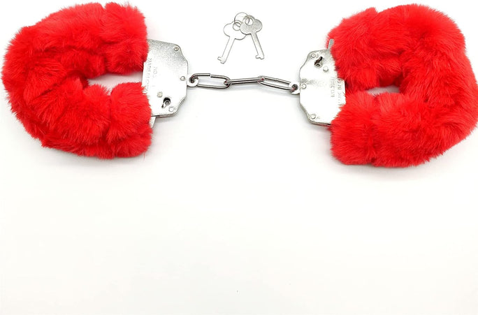Sajiero Furry Handcuffs - Red