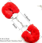 Sajiero Furry Handcuffs - Red