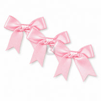Baby Pink Pack of 6 Satin Bows