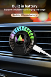 Car AC Vent Air Freshener Aromatherapy RGB Sound Rhythm LED Rechargeable Light Aroma Therapy For Desktop Gaming and Car Dashboard Accessories