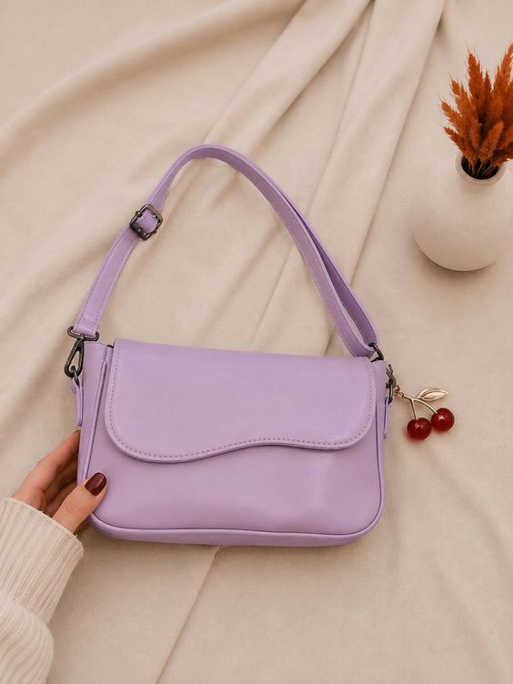 Premium Cherry Frame Shoulder Bag for Women - Stylish Crossbody Handbag with Secure Closure