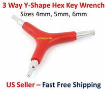 3-Way L key Hex Wrench Spanner Bicycle Repair Tool (4mm/5mm/6mm)