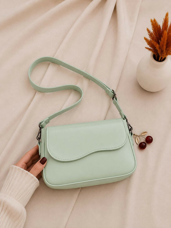 Premium Cherry Frame Shoulder Bag for Women - Stylish Crossbody Handbag with Secure Closure