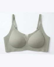 Sajiero Padded Seamless Curve Bra - Olive Green