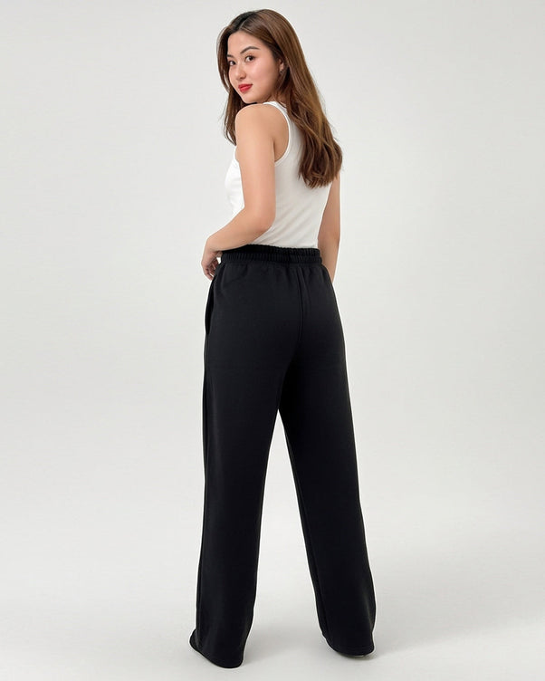 Sajiero Fleece Trouser -Everyday Fit - Black