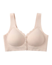 Sajiero Front-Button Bra - Zova - Skin