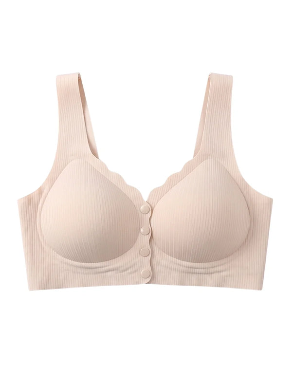 Sajiero Front-Button Bra - Zova - Skin