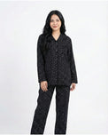 Sajiero Linen Pajama Suit - Blushy Heart - White