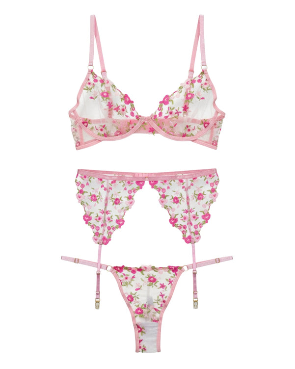 Sajiero Garter Set - Blossom Muse - Pink