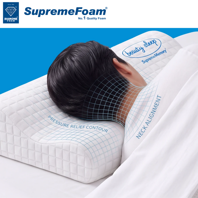 Diamond Supreme Memory Contour Pillow | Diamond Foam Official Store