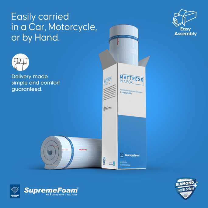 Diamond Supreme Mattress In A Box | 12 Years Brand Warranty