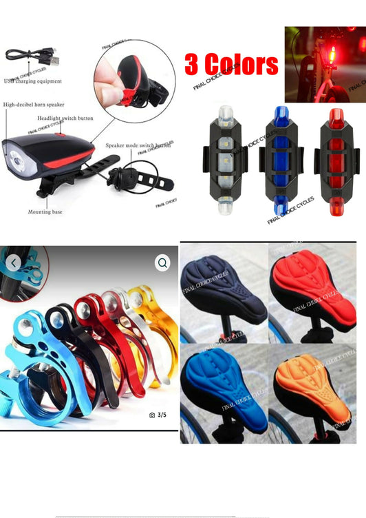 Upgrade Your Ride with the Ultimate Premium 4-in-1 Bicycle Accessories Bundle!