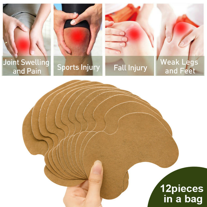 Sumifun Knee Patch 12 Pieces | Chinese Herbal Plaster | Knee & Joint Care Patch | Comfortable External Use