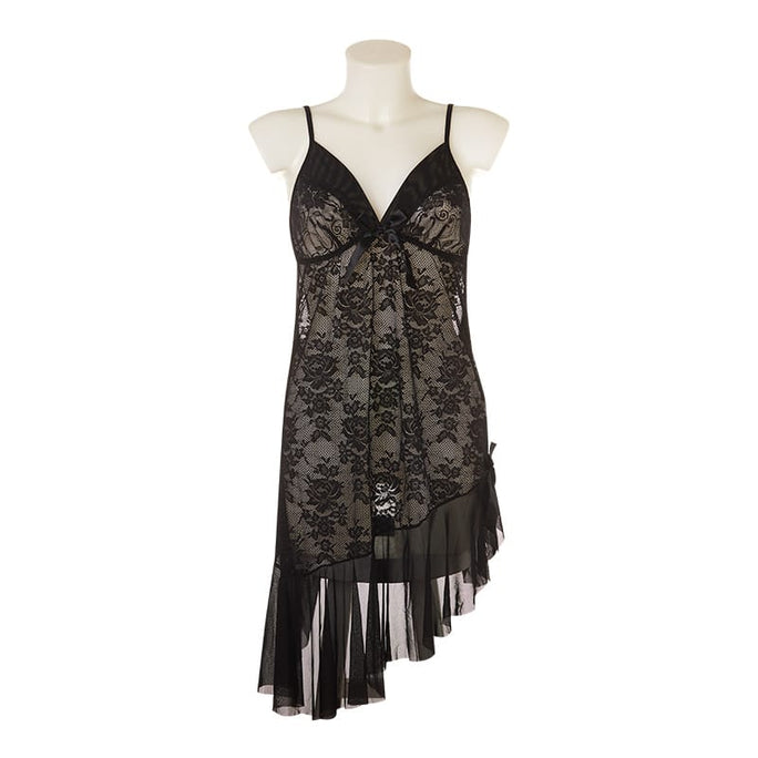 Sajiero Babydoll Lingerie  - Lace Drift