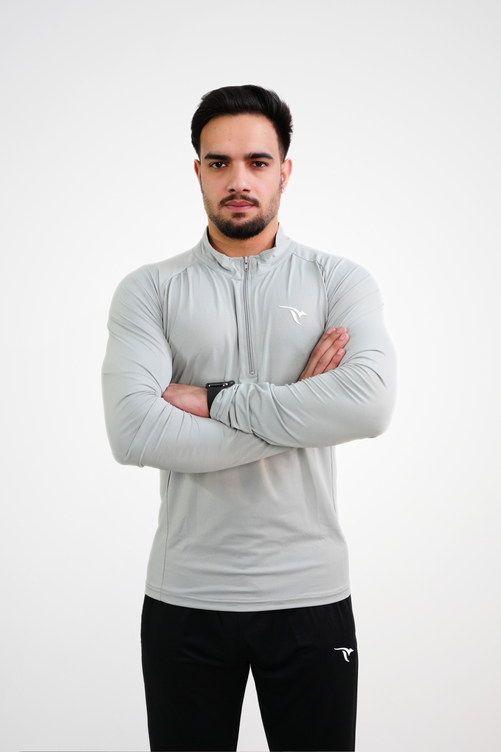 AUH Apex Quarter-Zip Pullover-GRAY