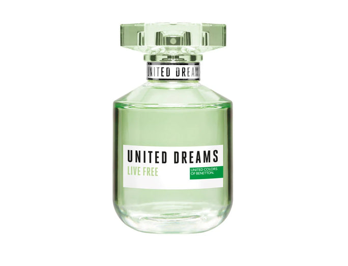 Benetton United Dreams Live Free Eau De Toilette for Women 80ml (8433982017124)