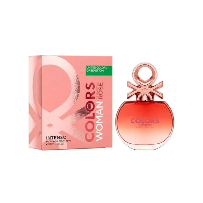 Benetton Colors Rose Intenso Eau De Parfum for Women 80ml (8433982020629)