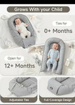 baby nest newborn Baby Lounger, Adjustable Baby Lounger for Newborn 0-24 Months, Breathable & Soft Infant Lounger, Tummy Time Baby Lounger for Home and Travel, Baby Girls & Boys Babies Stuff,