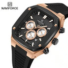 Naviforce NF 8037 Square Chronograph Edition Men Watch With Official Warranty