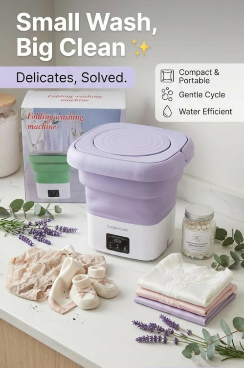 Portable Mini Folding Washing Machine Portable Mini Laundry Machine For Clothes Multi Color