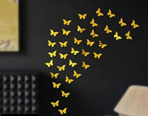 Golden Butterfly Wall Decor Set