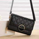 Quilted Double Zipper Crossbody Wallet Purse for Women - Multi-Card Holder Mobile Phone Shoulder Bag with Long Strap