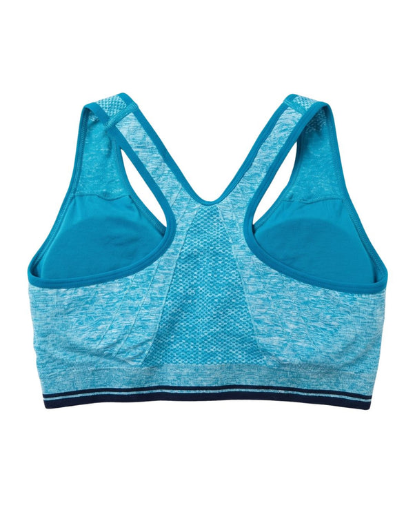 Sajiero Sports Bra - Zip Fit - Teal