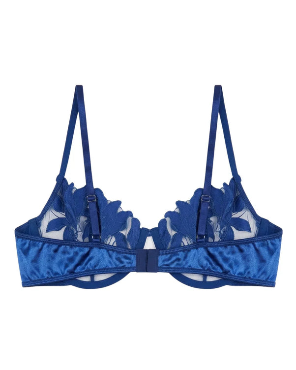 Sajiero Non Padded Bra Set - Roselle Bloom - Blue