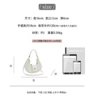 Elegant Moon Style Crescent Crossbody Bag for Women - Compact Leather Shoulder Handbag with Adjustable Long Strap