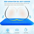 Egg Sitter Comfortable Orthopedic Chair Seat Gel Seat Cushion Double Thick Egg Gel Cushion For Pressure Pain Relief Breathable Cushion Chair Pads For Car Seat Office Chair For Pressure Relief