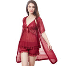 Sajiero Gown Set - Rosaline - Maroon