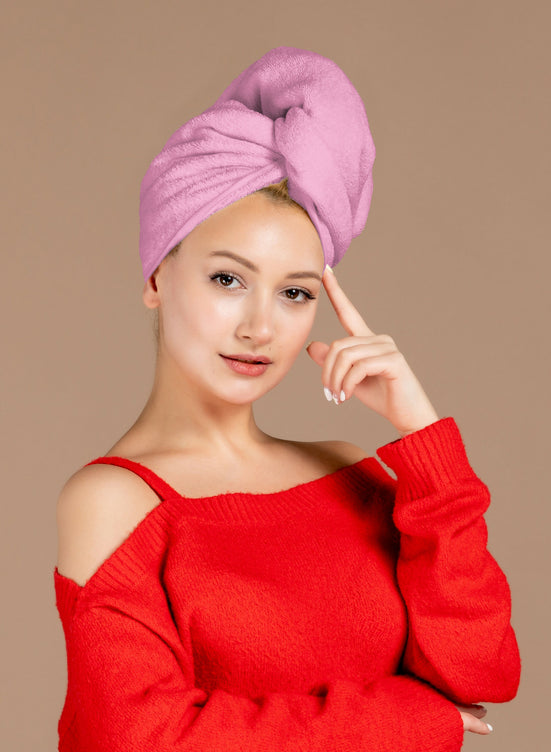 Siesta Zen Export Quality 100% Cotton Hair Wrap (Turban Towel)