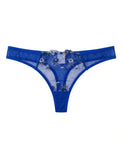 Sajiero Non Padded Bra Set - Noir Rose - Blue