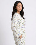 Sajiero Summer Crinkled Pajama Suit - Pastel Bloom