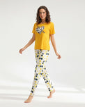 Sajiero Cotton PJ Set - Yellow Chic