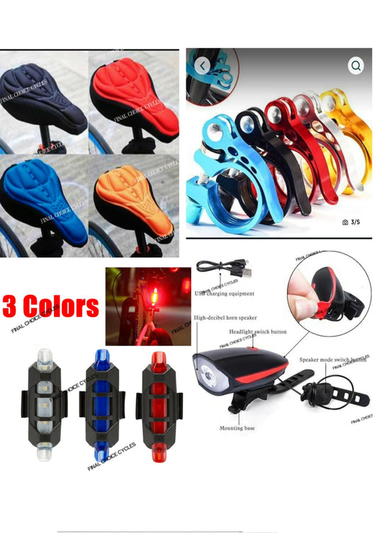Upgrade Your Ride with the Ultimate Premium 4-in-1 Bicycle Accessories Bundle!