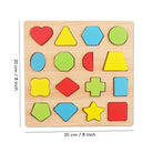 Wooden 16 Shapes Puzzle for Toddlers – Montessori Learning Toy
