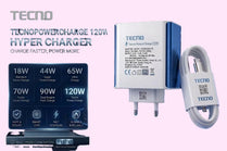 Original TECNO 120W Super Fast Charger with Type-C Cable