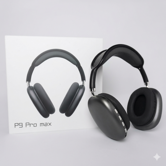 ⚡P9 PRO MAX ORIGINAL HEAD PHONE Limited Time Deal: Original Stock Wireless Headphone