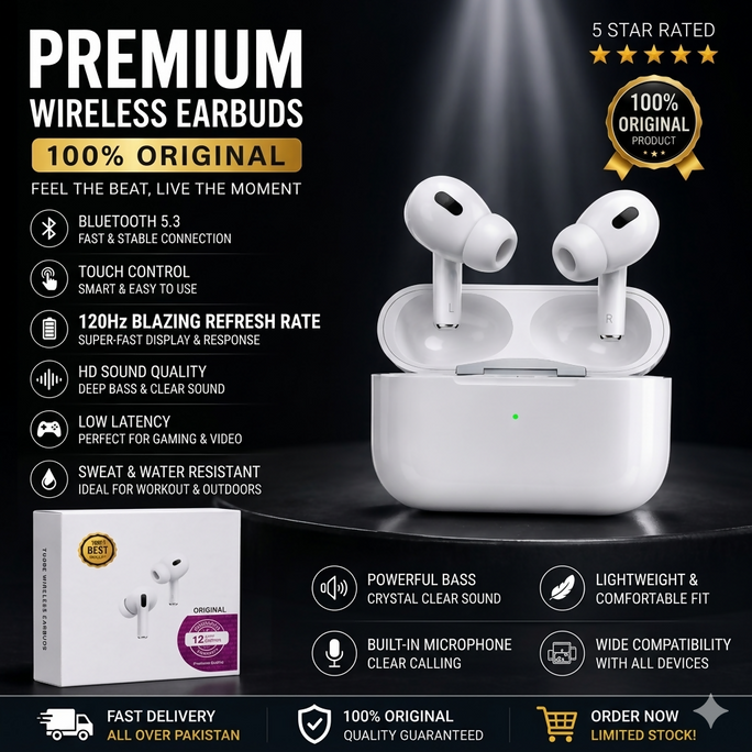 Pro 2 Wireless Earbuds Bluetooth 5.3