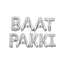 Baat Pakki Foil Letter Balloon Set