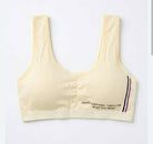 Bra for Women & Girls | Ladies Cotton Seamless Padded Sports Bra | Wireless Stretchable Comfortable Everyday Bralette | Printed Women's Innerwear Undergarments