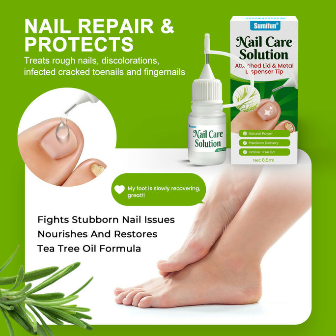 Sumifun Nail Care Solution 6.5ml | Botanical Nail Care Liquid | Precision Applicator | Daily Nail Care Formula | External Use