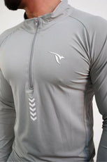 AUH Apex Quarter-Zip Pullover-GRAY